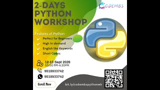 2-Days Python Workshop - Invitation