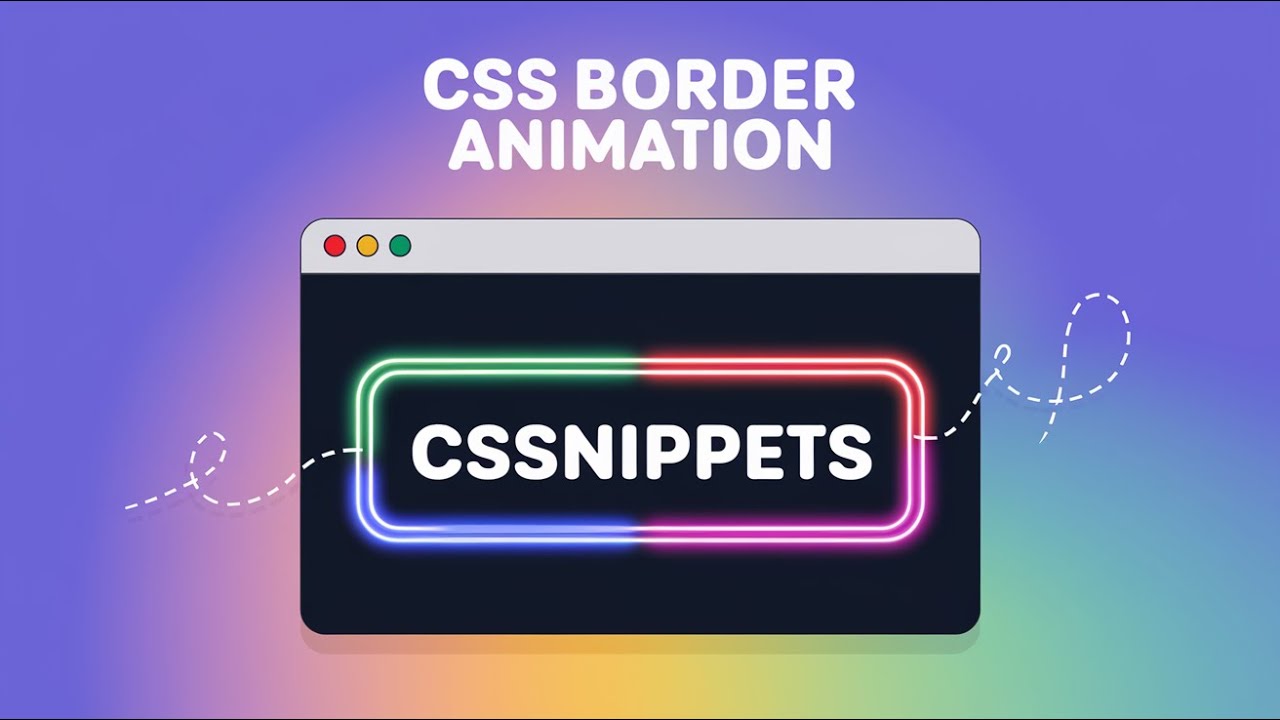🔥 CSS Border Animation Tutorial | Create Stunning Neon Glow Effects ...