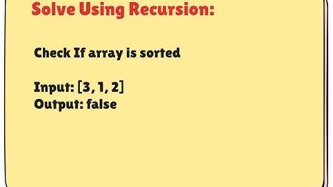 Check if an Array is Sorted