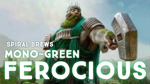 MONO-GREEN FEROCIOUS MID-RANGE AGGRO WINS VS MONO-RED AND AZORIUS CONTROL!