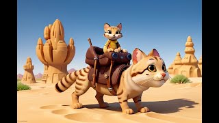 Sand Cat Serenade | Fun Kids Song about Fluffy Desert Friends | Kids Education & Entertainment