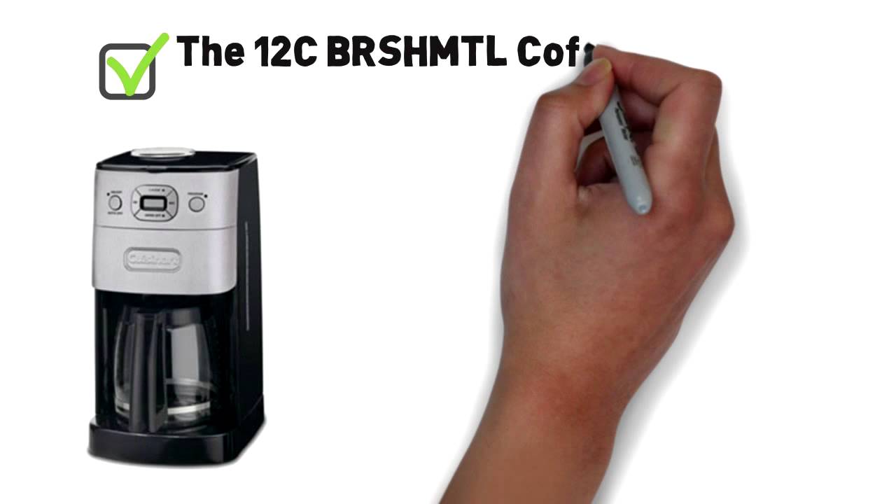 Cuisinart DGB625 BC 12 cup coffee maker YouTube