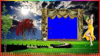 Video green screen photo frame video love background animation effect HD video 2022 new