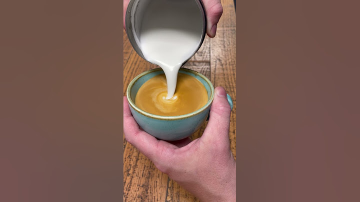 How to create a heart in latte art.