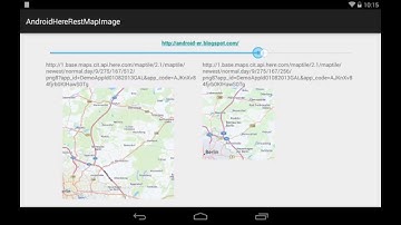 Example of using Here Map Tile REST API on Android