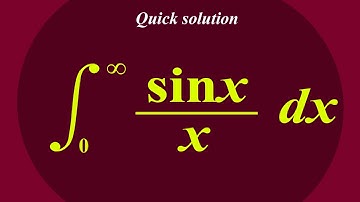 Fastest way to integrate the Dirichlet integral | Integral sinx/x from 0 to infinity