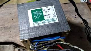 3 taping 15 amp 40-0-40  transformer
