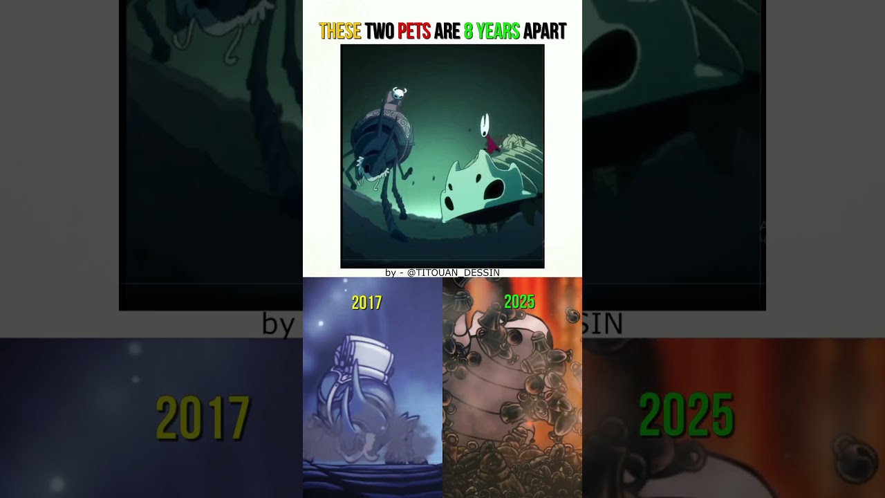These Two Hollow Knight Pets Are 8 Years Apart