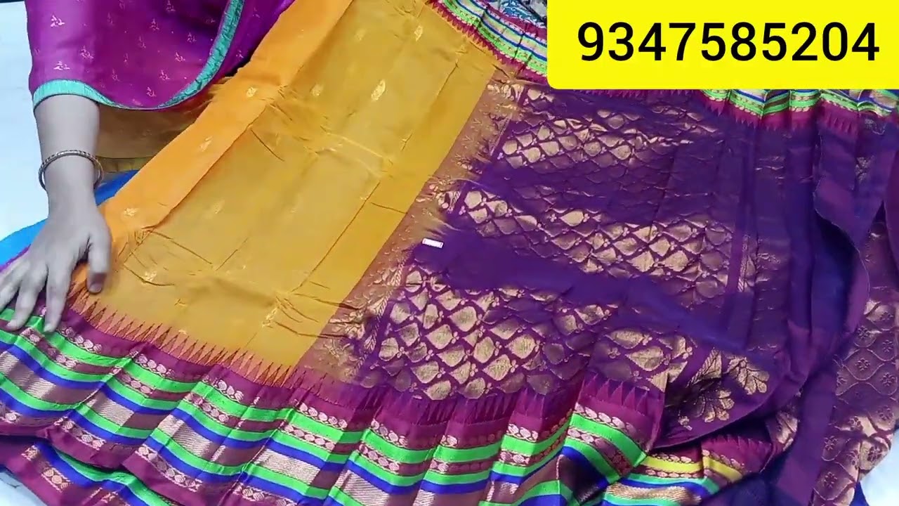 Handloom gadwal cotton sarees without blouse..#trending #9347585204#saree #1500#handloomcottonsarees