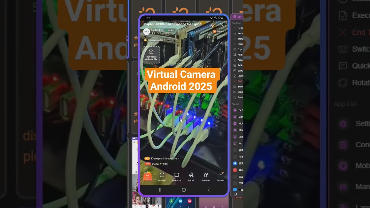 Setup Virtual Camera Android Via Apps 2025 Shopee Live Tiktokshop Live Facebook Live 