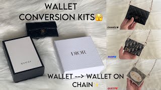 LUXURY WALLETS: CHANEL, DIOR & GUCCI CONVERSION KIT