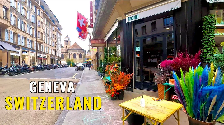 Geneva Switzerland Walking Tour 4k.