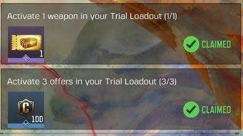 Activate 3 Offers In Your Trail Loadout (0/3) | How To Activate Offers In Trail Loadout | CoD Mobile