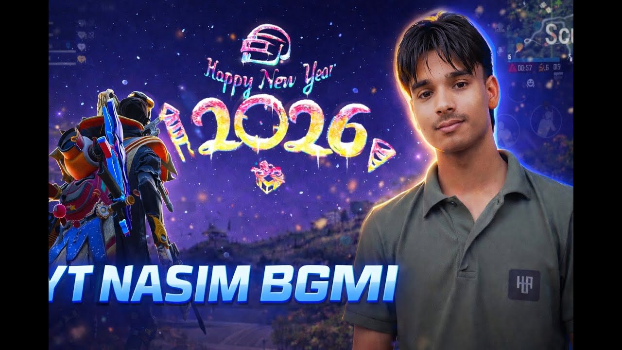 🎁 HAPPY NEW YEAR 🎉 VIDEO BGMI ANIMATION 🎆 - YouTube