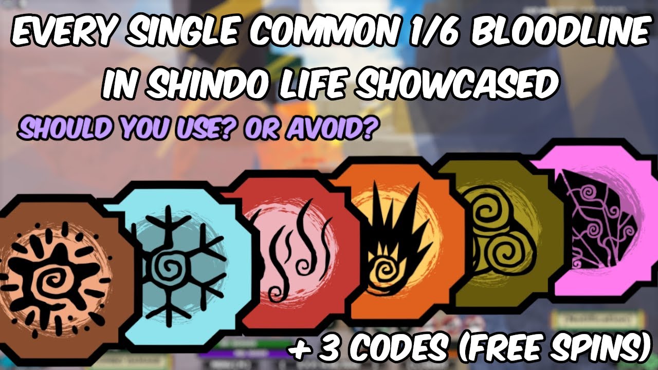 CODE] ALL 10 FREE LIMITED BLOODLINE CODES IN SHINDO LIFE! * 1170