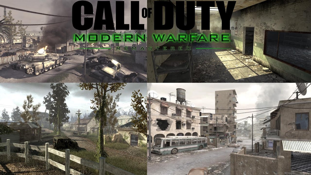 Call Of Duty 4 Modern Warfare Remastered Maps THE 10 MAPS COMING TO THE CALL OF DUTY: MODERN WARFARE REMASTER! - YouTube