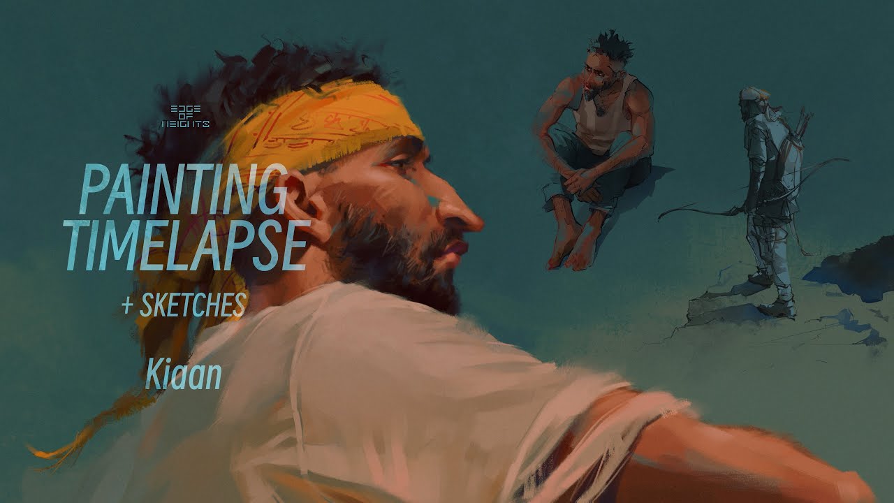 Edge of Heights - OC Kiaan - Painting Timelapse & Sketches