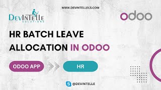 How To Create Batch Employee Leave Allocation In Odoo