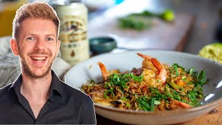 Fried rice with shrimps 15 minute recipe