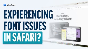 Webflow Font Not Loading in Safari? Here’s How to Fix It!