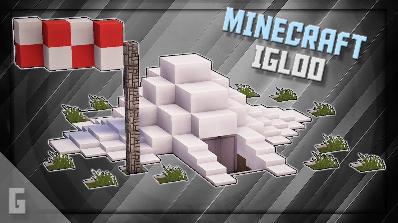 How To Build An Igloo In Minecraft Youtube