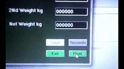 Weighing scale software - Sayaki scales