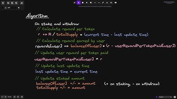 Staking Rewards - Algorithm | DeFi