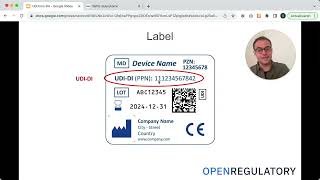 Creating a Medical Device UDI at IFA (Unique Device Identifier)