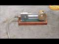 The "stretched" wobbler steam engine is complete