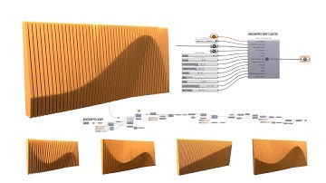 Parametric Contour Wall Art Array Rhino 8 and Grasshopper 3D Architecture and Fabrication