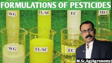 FORMULATIONS OF PESTICIDES