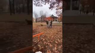 Guy Gets Flung Off Swing And Hits His Balls