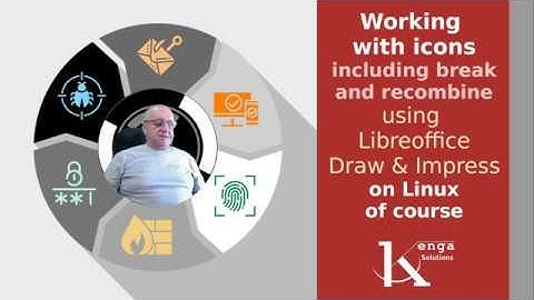 Working with icons - including break and recombine - using Libreoffice Draw and Impress on Linux