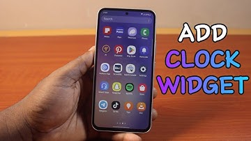 How to Add Clock Widget to Home Screen on Samsung Phone