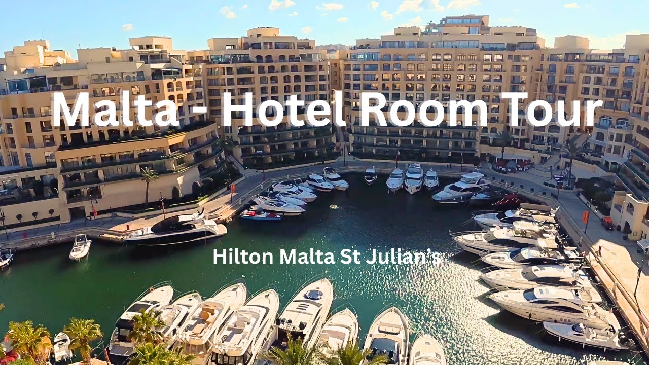 Hilton Malta Room Tour | Stunning Day & Night Balcony Views 🇲🇹