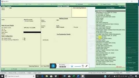 How to create a single ledger in Tally HINDI