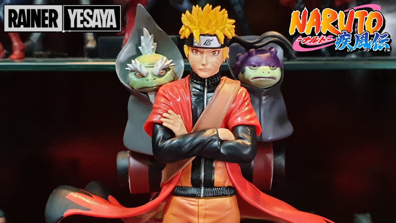 Naruto Sage Mode with The Elder Frogs Action Figure Diorama unboxing