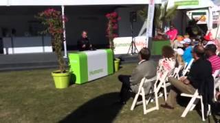 Gary Player Urging Audience At Humana Challenge To Eat Less And Walk More.