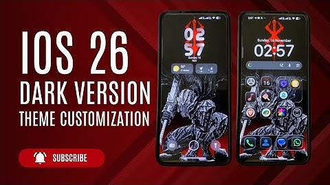 iOS 26 DARK VERSION THEME CUSTOMIZATION ON ANY XIAOMI DEVICE #foryou #hyperos #hyperostheme #ios26 