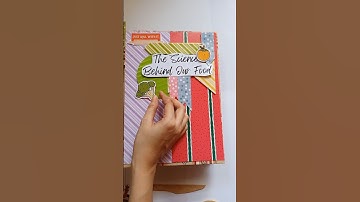 DIY Food Science Scrapbook Cover | Creative School Project Ideas