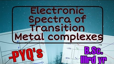 Electronic spectra of transition metal complexes #Practiceques#MDUpreviousyear#revisionseries