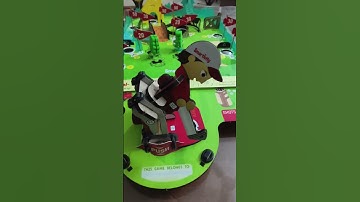 Playing Mini Golf game