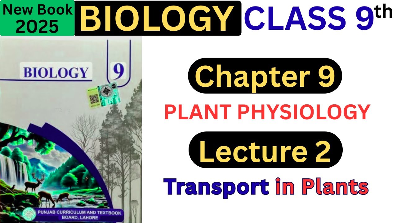 Transport in Plants | Chapter 9 Plant Physiology | Lecture 2 | Class 9 ...