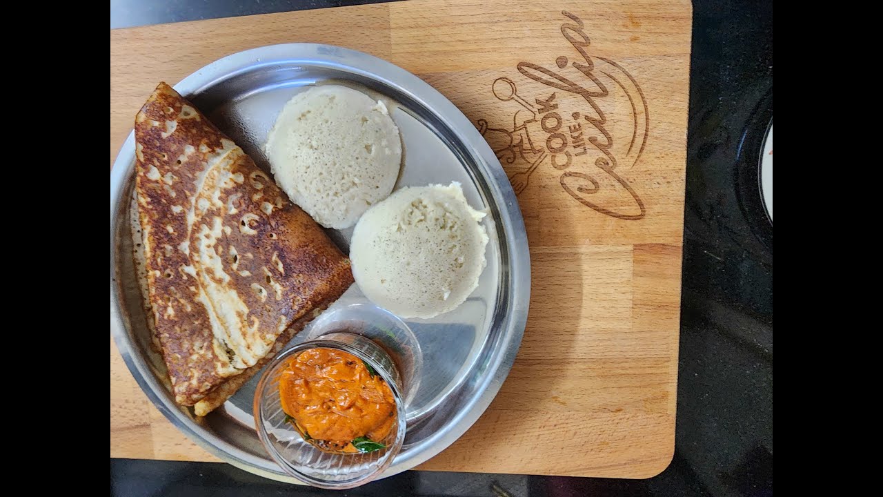 Millets Dosa and Idli with Onion Garlic Chutney Millets Jowar Dosa