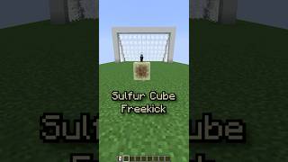 HARD 😡😡😡 MINECRAFT SULFUR CUBE FREEKICK ⚽🥅 #minecraft #shorts