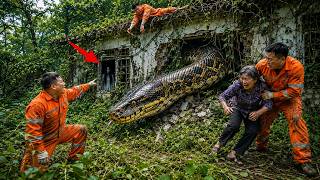 Time Lapse Haunted Cleanup: Workers Discover A Giant Python And Ghost Woman In Old House