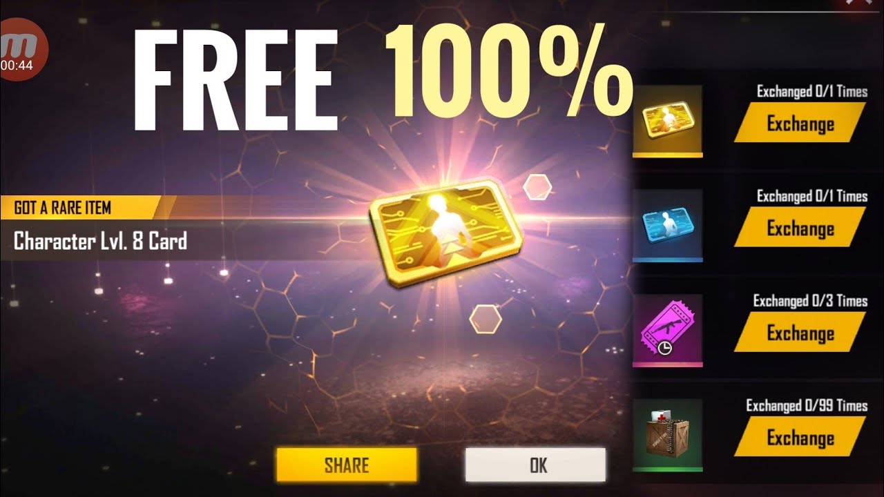 HOW TO GET FREE LEVEL 8 CHARACTER CARD ||
