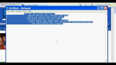how to hack a myspace easy way