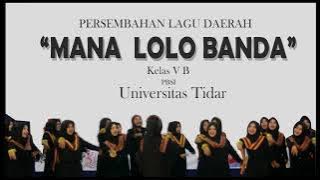 Mana Lolo Banda Lagu Daerah NTT