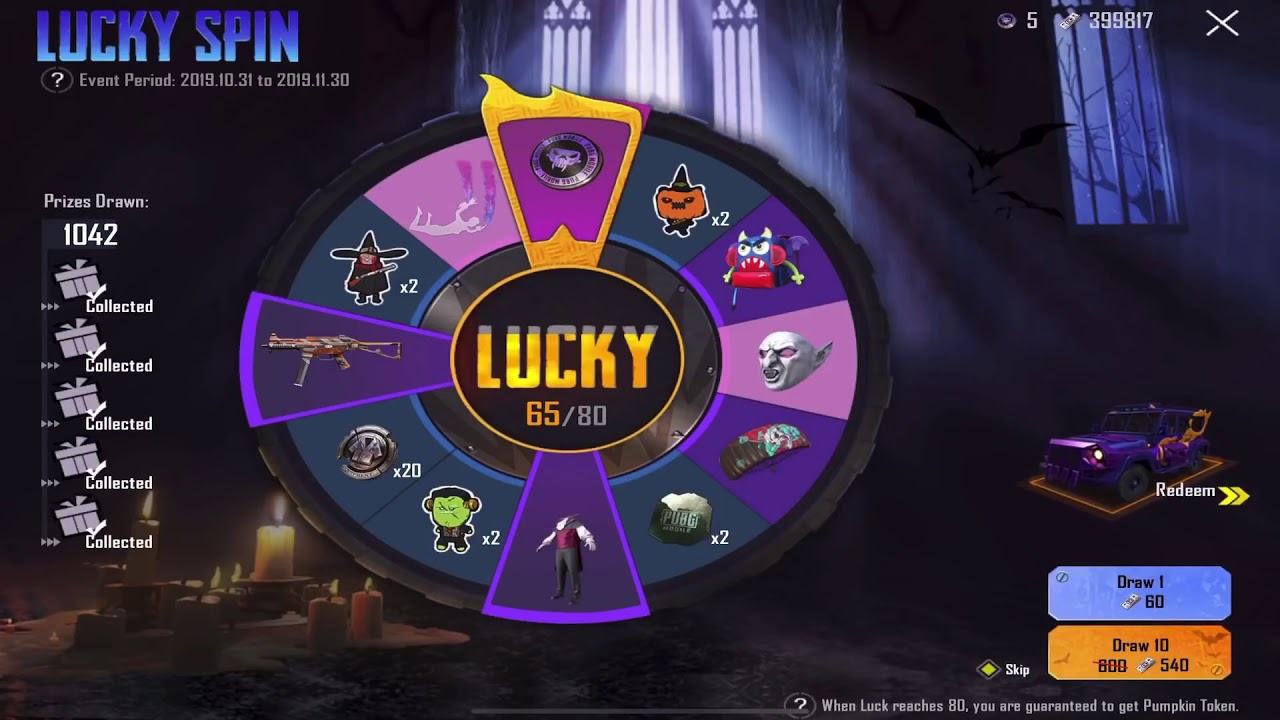 WOO  lucky spin pumpkin dacia max lv 3 30000 uc pubg mobile IsglOaVCIzM 1080p